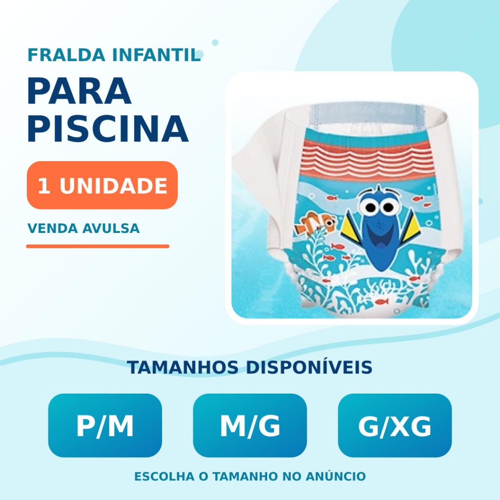 Fralda Huggies Little Swimmers - 1 Unidade Avulsa Ideal para Praia e Piscina