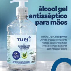 Álcool em Gel Hidratante 70° INPM Tupi Care – 440g