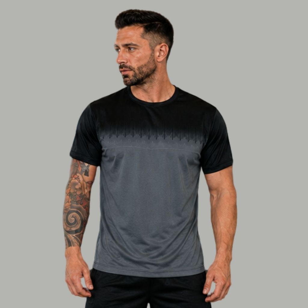 Camiseta Camisa Dry Fit  Masculina Sublimada Academia Exercício Caminhada Corrida Tecido Confortável
