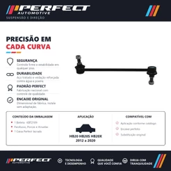 Bieleta dianteira HB20 HB20S HB20X 2012 a 2020 IX35 2010 a 2017 Sportage 2011 a 2016 – Perfect KBT2109