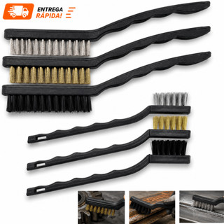 Super Escovas Para Limpeza em Aço Carbono Latão e Nylon  forno grelha fogão Aço Latão Grande Pequena Raspador Grelha