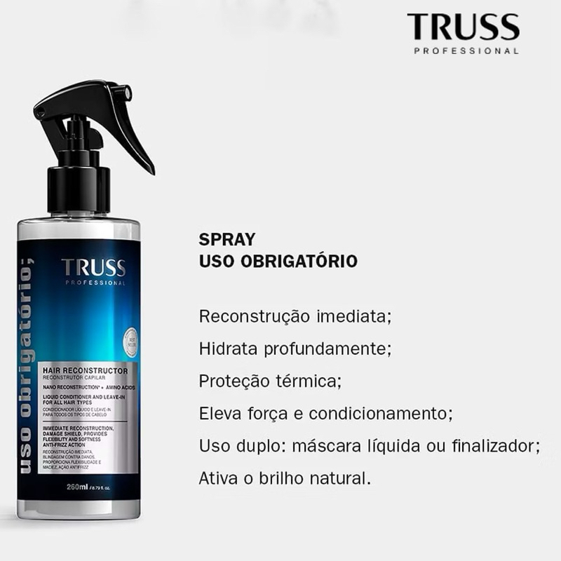 Truss Uso Obrigatório – Tratamento Líquido Reconstrutoro 260ml
