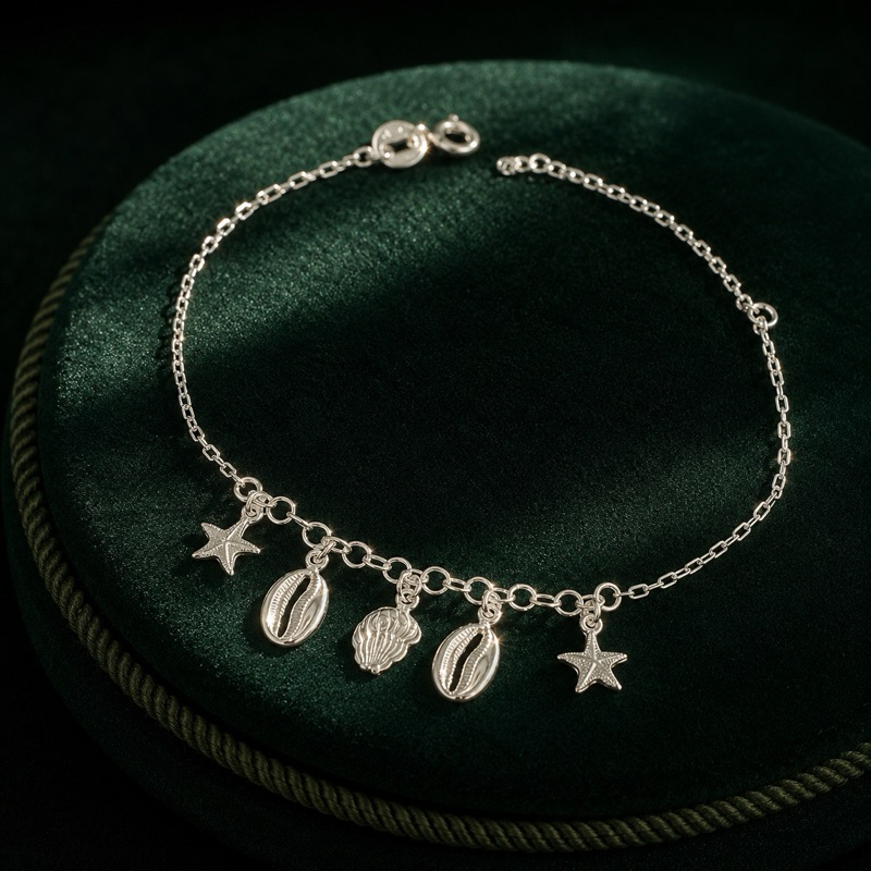 Pulseira Feminina Coleção Mar em Prata 925 Sofisticado
