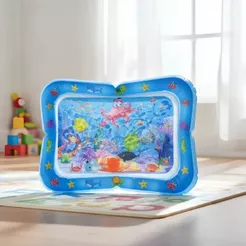 Tapete Infantil Interativo Bebê Inflável Água Atividades Sensorial Almofada Criança Sensorial