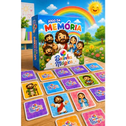 50 Jogos da Memória Jesus e Seus Amigos Apóstolos Kit Lembrancinha Festa Igreja Crianças Prenda