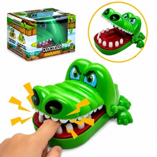 Brinquedo Crocodilo Morde Dedo Jogo Divertido Infantil Desenvolve Coordenação Motora