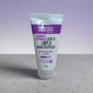 Combate Espinhas Creme de Limpeza Máxima Concentração Clearskin Avon 40g
