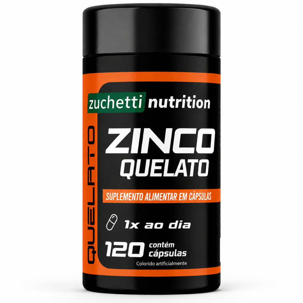 Zinco Quelato 29mg 120 Capsulas Duração 120 Dias Imunidade Cabelo Pele E Visão