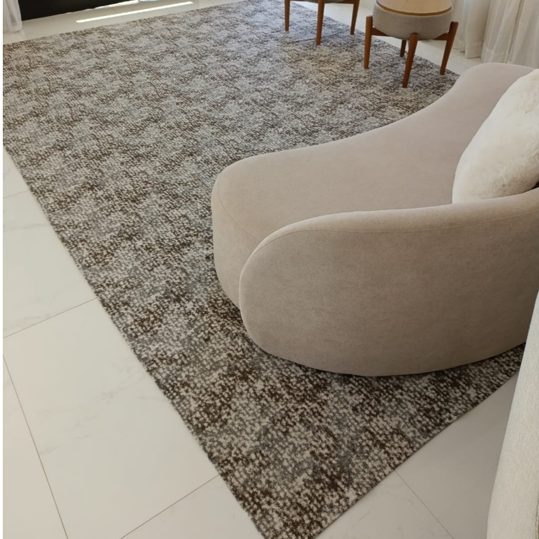 Tapete 4 X 3 Grande Para Sala Antiderrapante Moderno Lavável Confortável Quarto Escritório