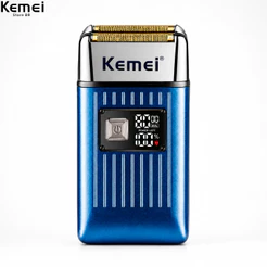 Barbeador Elétrico Kemei 1112 a Prova D'água IPX5 8.000 RPM KEMEI KM 1112 Bivolt 110v 220v Sem Fio Portátil