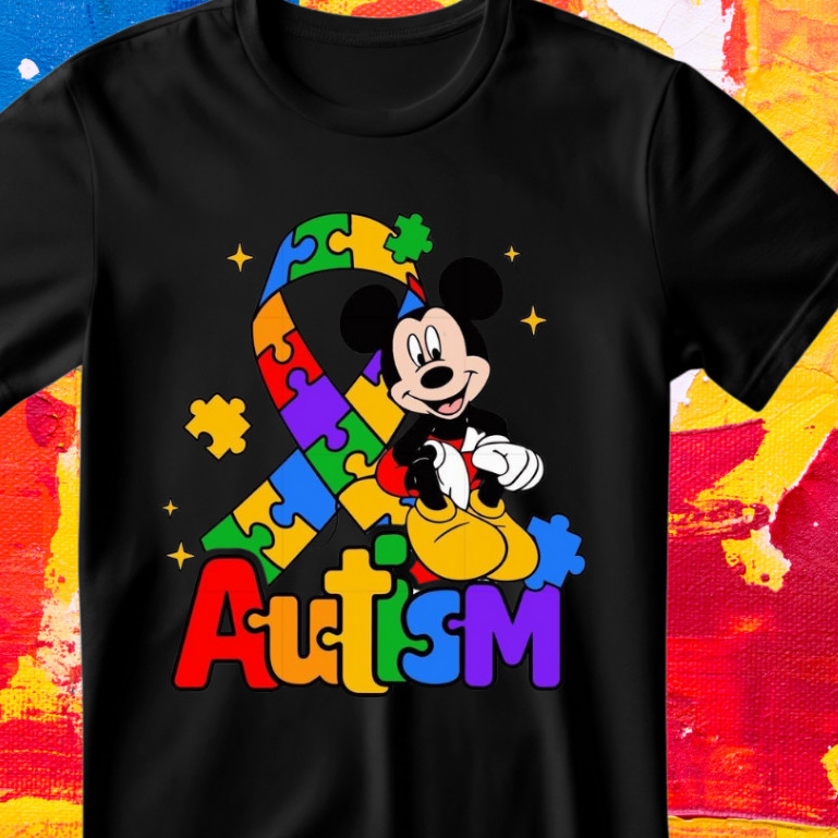 Camiseta camisa Blusa Autismo varias estampas Personagens unissex 100% algodão