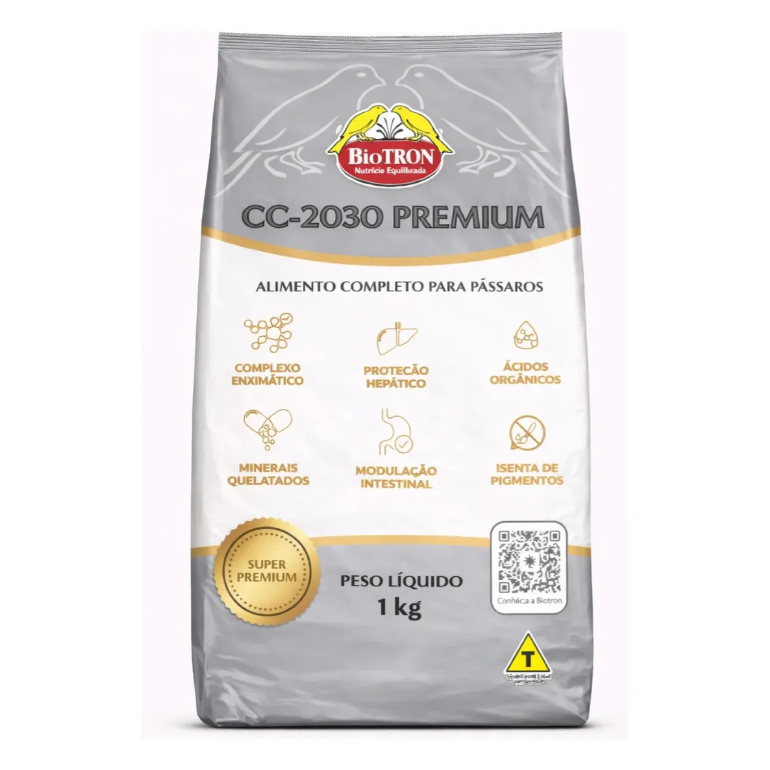 Cc 2030 Premium 1kg - Biotron - Farinhada Para Aves