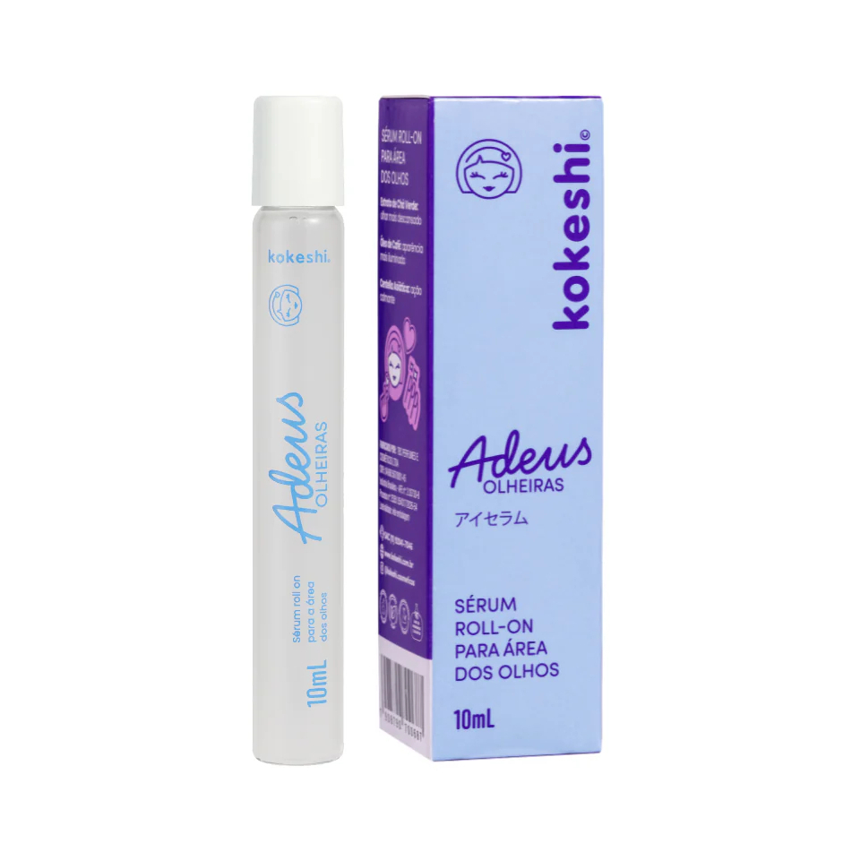 Sérum Roll-on Área dos Olhos Adeus Olheiras Kokeshi 10ml Calmante Clareador