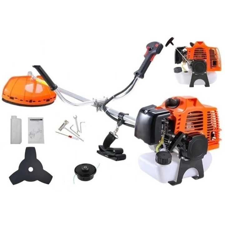Roçadeira 2x1 aparador de Grama a Gasolina Profissional 3hp Potente