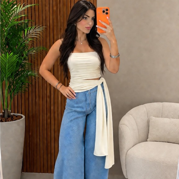 Blusa Cropped Tomara Que Caia Feminina Lançamento Tendencia