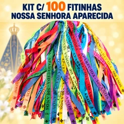 Fitinha Nossa Senhora Aparecida Kit Com 100 60 20 Fitinhas