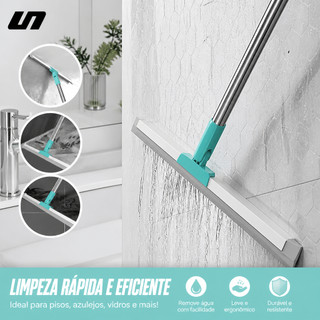 Rodo Silicone Cabo Extensível 60CM 100CM Limpeza Piso Vidros Azulejos Box Banheiro Gancho Secos Molhados Vassoura Mágica