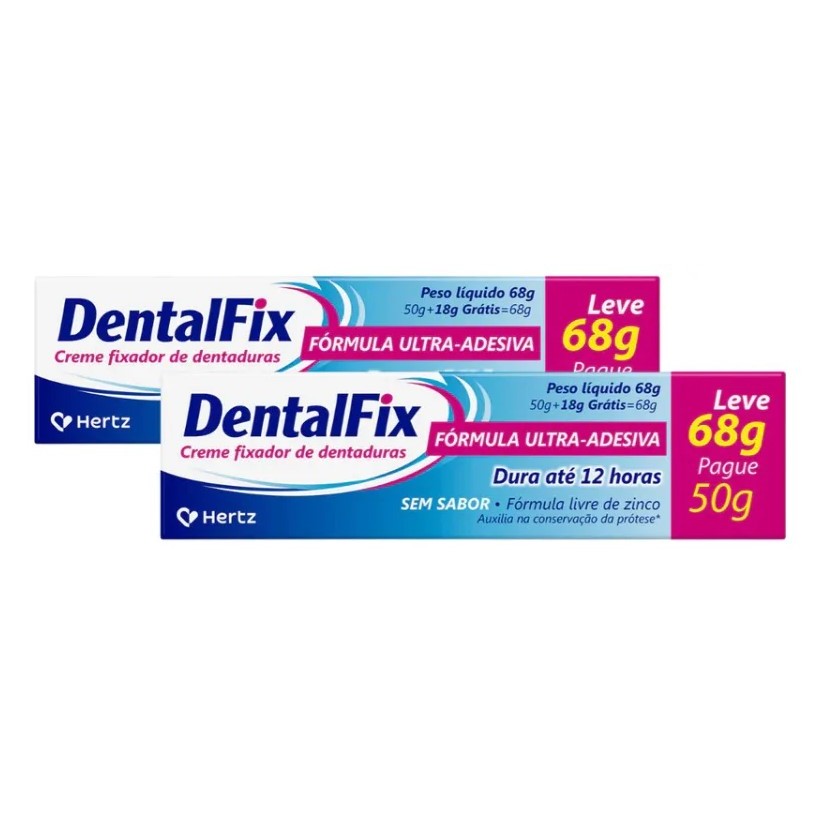 Creme DentalFix 68g com Fórmula Ultra Adesiva para Dentaduras