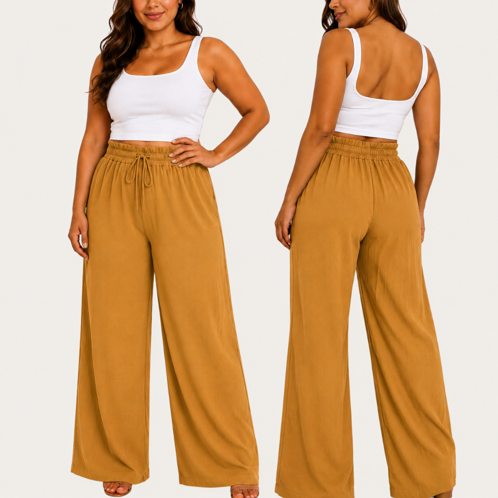 Calça Feminina Wide Leg Calça Pantalona Feminina Calça Wide Leg Feminina