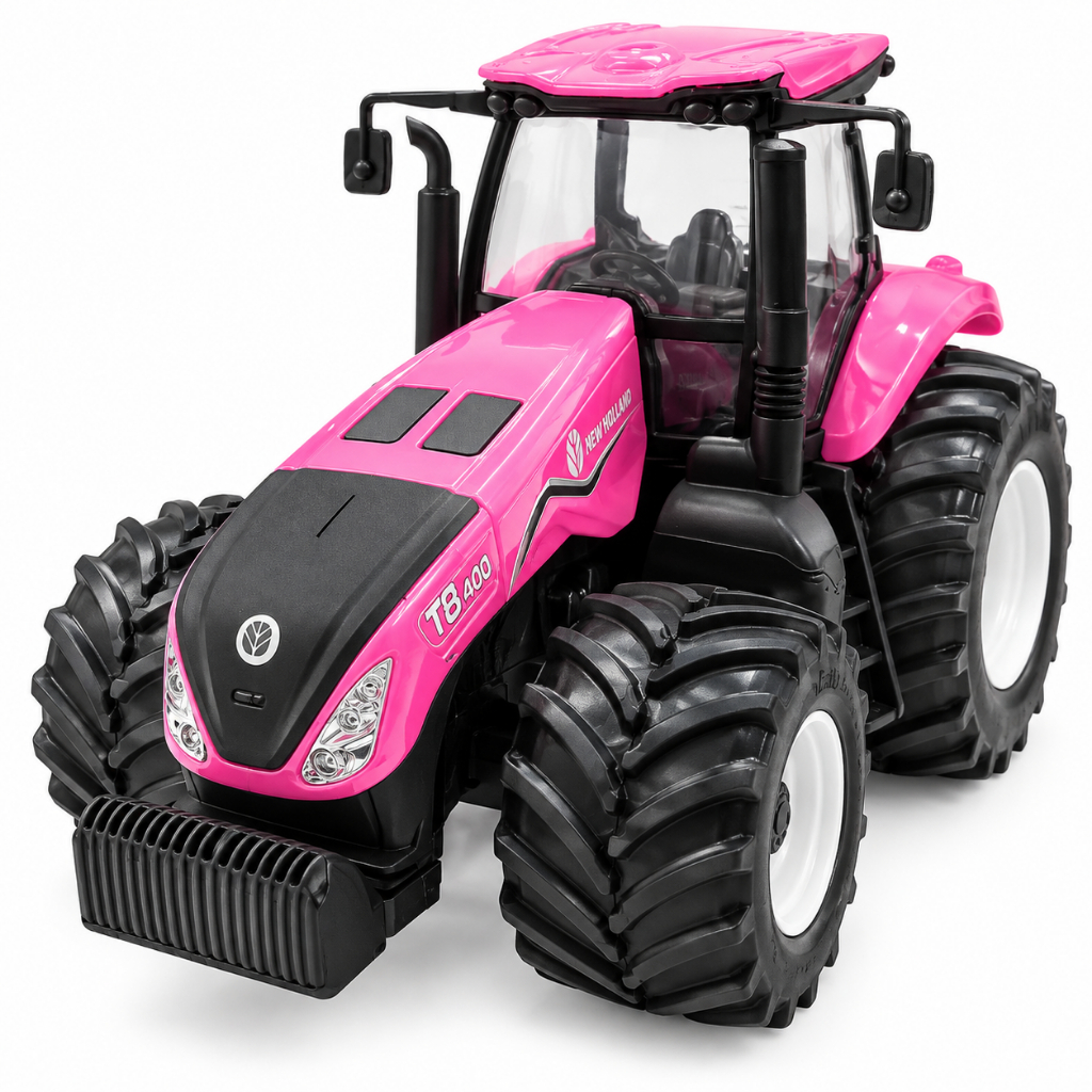 Trator New Holland T8 Rosa Miniatura Réplica 1:30 Usual