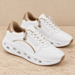 Tênis Feminino Modare Ultraconforto Zíper Sola Alta 5,5cm