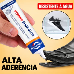 Cola para Sapato e Tênis 60ML Adesivo Forte Flexível Impermeável para Reparo de Sola, Couro, Borracha e PVC 60ML