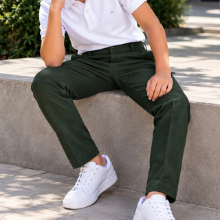 Calça Masculina Infantil Social Slim Tergal para Casamento Festa Formatura