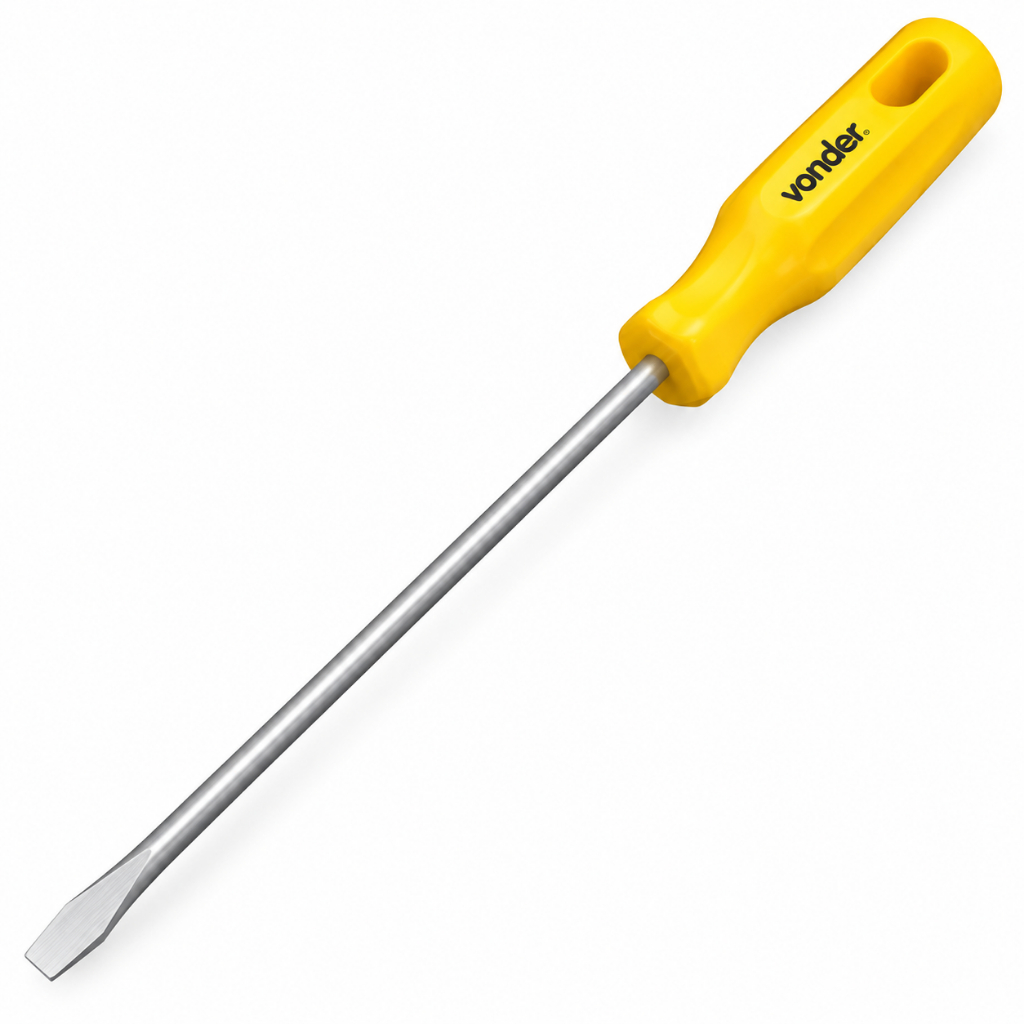 Chave de Fenda 1/4 x 8 Pol Magnética Cromo Vanádio Vonder