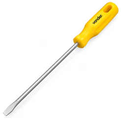 Chave de Fenda 1/4 x 8 Pol Magnética Cromo Vanádio Vonder
