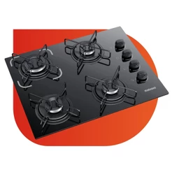 Cooktop Itatiaia 4 Bocas Preto Bivolt