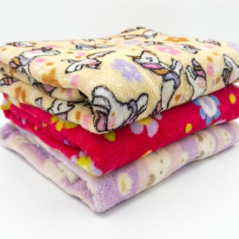 Kit 3 Mantas Cobertor Microfibra Infantil  Bebê Estampada