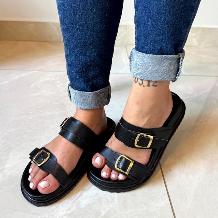 Papete Birken Rasteira Dourada Feminina Macia Antiderrapante — Estilo e Conforto