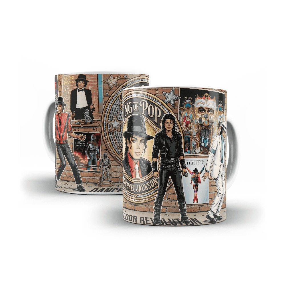 Caneca Michael Jackson 325ml Cerâmica Presente Personalizado
