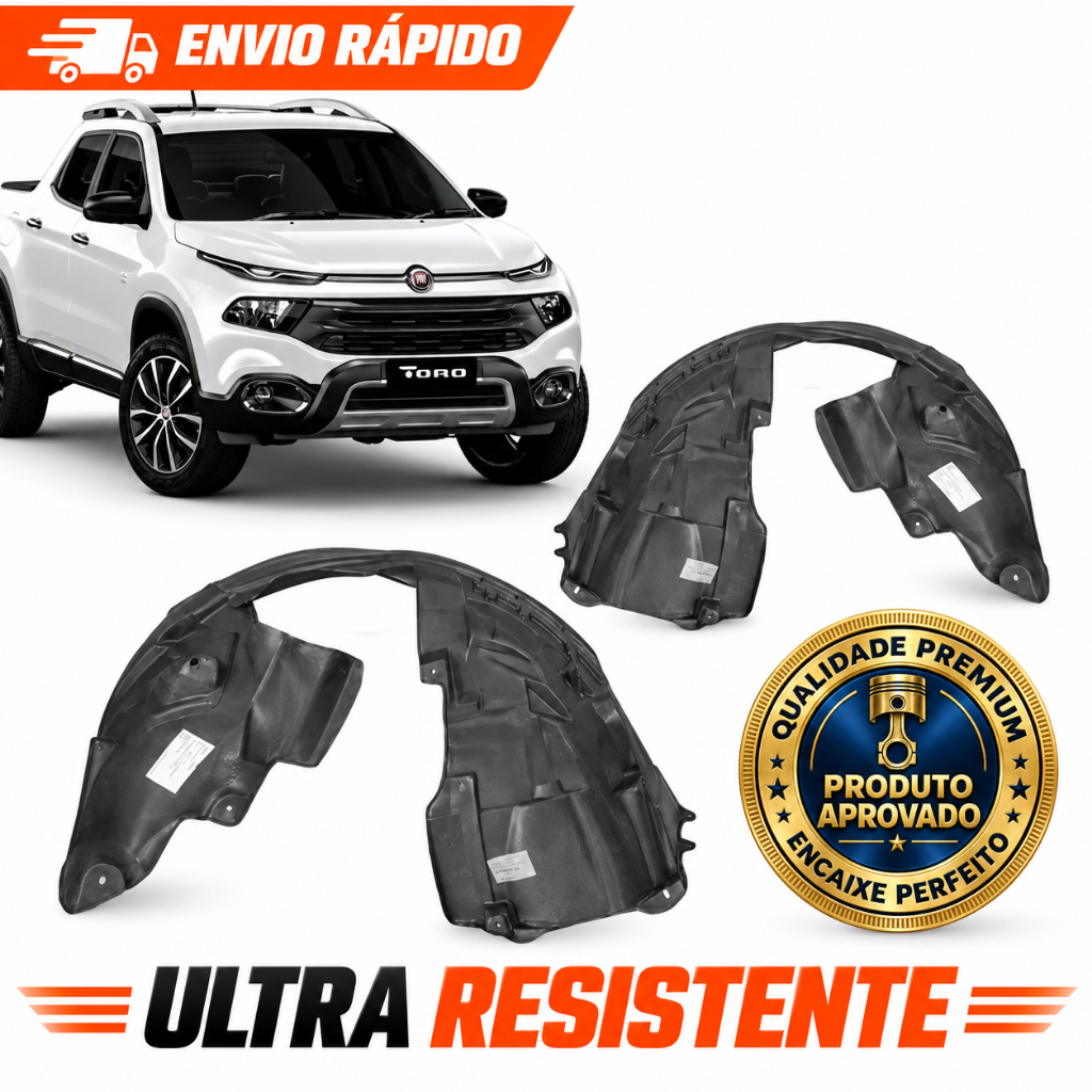Parabarro Dianteiro Fiat Toro 2016 2017 2018 2019 2020 2021 2022 2023 2024 2025