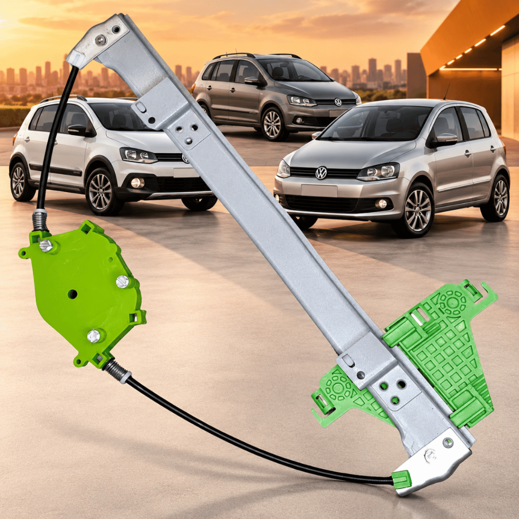 Máquina Vidro Elétrica Traseira Direita VW Fox 2003 a 2021 SpaceFox 2006 a 2021 CrossFox 2005 a 2021