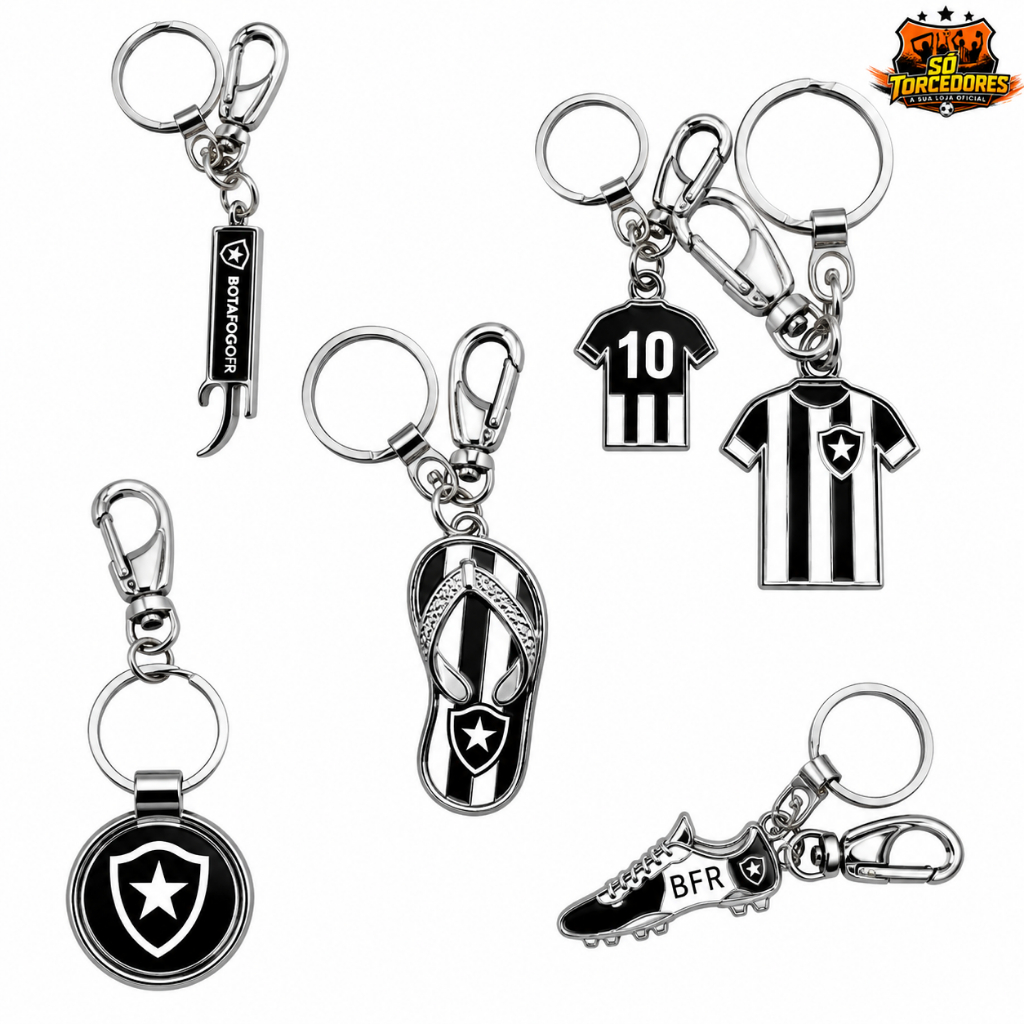 Chaveiro Botafogo Oficial Licenciado | Vários Modelos para Escolher