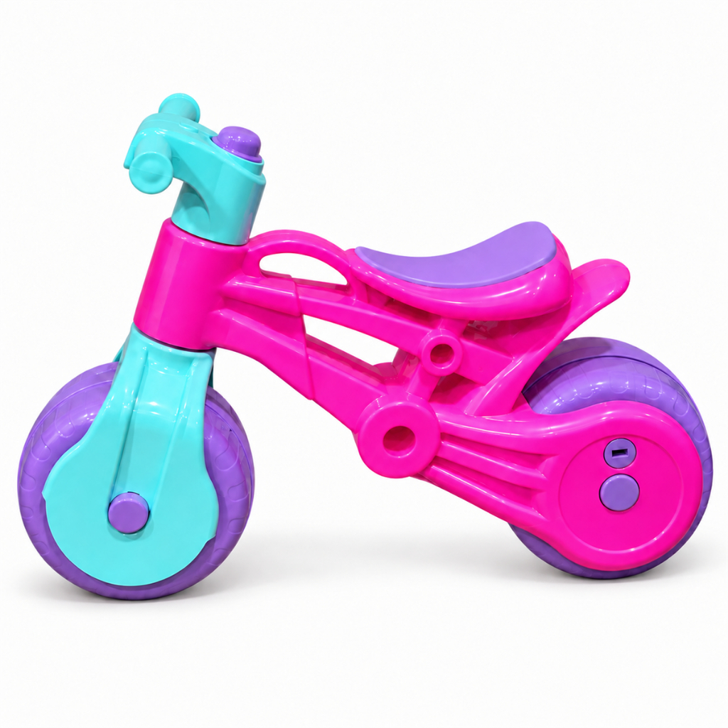 Bicicleta de Equilíbrio Infantil Baby Rider Rosa Sem Pedais Usual Brinquedos Bicicletinha para Passeio