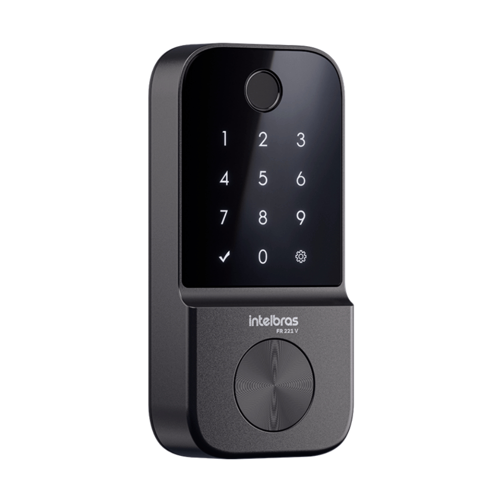 Fechadura Digital de Embutir Intelbras Biometria e Senha FR 221 V