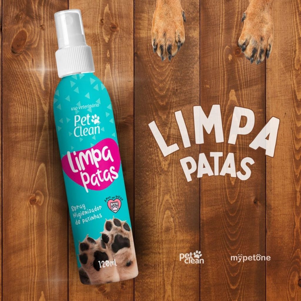 Limpa Patas 120mL Pet Clean Cães e Gatos · foto 2