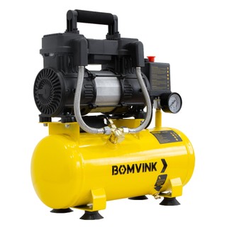Compressor de Ar Silencioso 9L 1000W 8 Bar 140L/min Portátil para Pinturas e Ferramentas 110V 220V