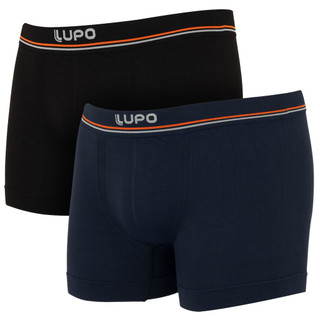 Kit 2 Cuecas Boxer Lupo Microfibra Poliamida Sem Costura Confortável Cueca Masculina Original
