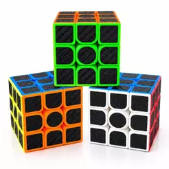 Cubo Mágico Profissional 3x3x3 Magic Cube 5,5cm Puzzle Raciocínio e Agilidade