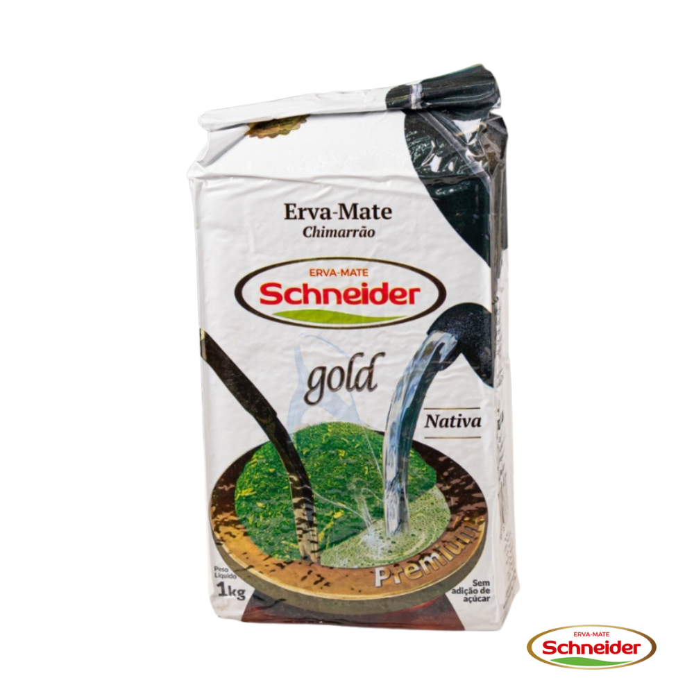 Erva-Mate Schneider Gold Nativa Premium 1kg | Chimarrão Tradicional Sem Açúcar