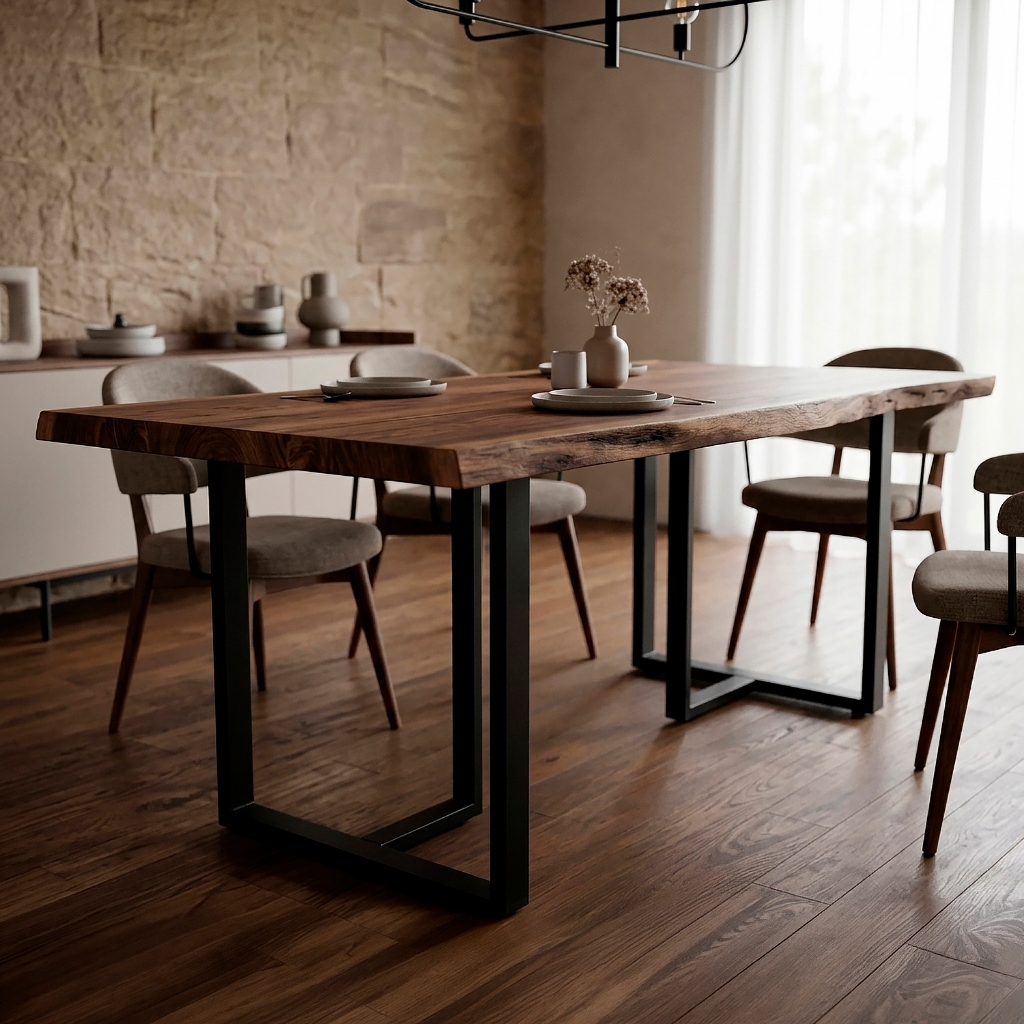 Pé de Mesa Industrial 75 x 60 Kit 2 Peças AÇO Base Jantar Reforçada Suporta até 250kg Antioxidante Pintura Eletrostática