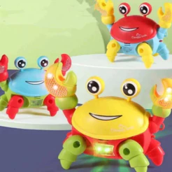 Brinquedo Educativo Caranguejo Fujão Musical Som Luz E Movimento Infantil Para Bebês