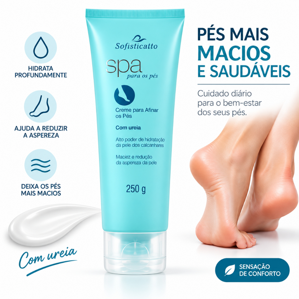 Creme Para Afinar os Pés SPA 250g -Sofisticatto