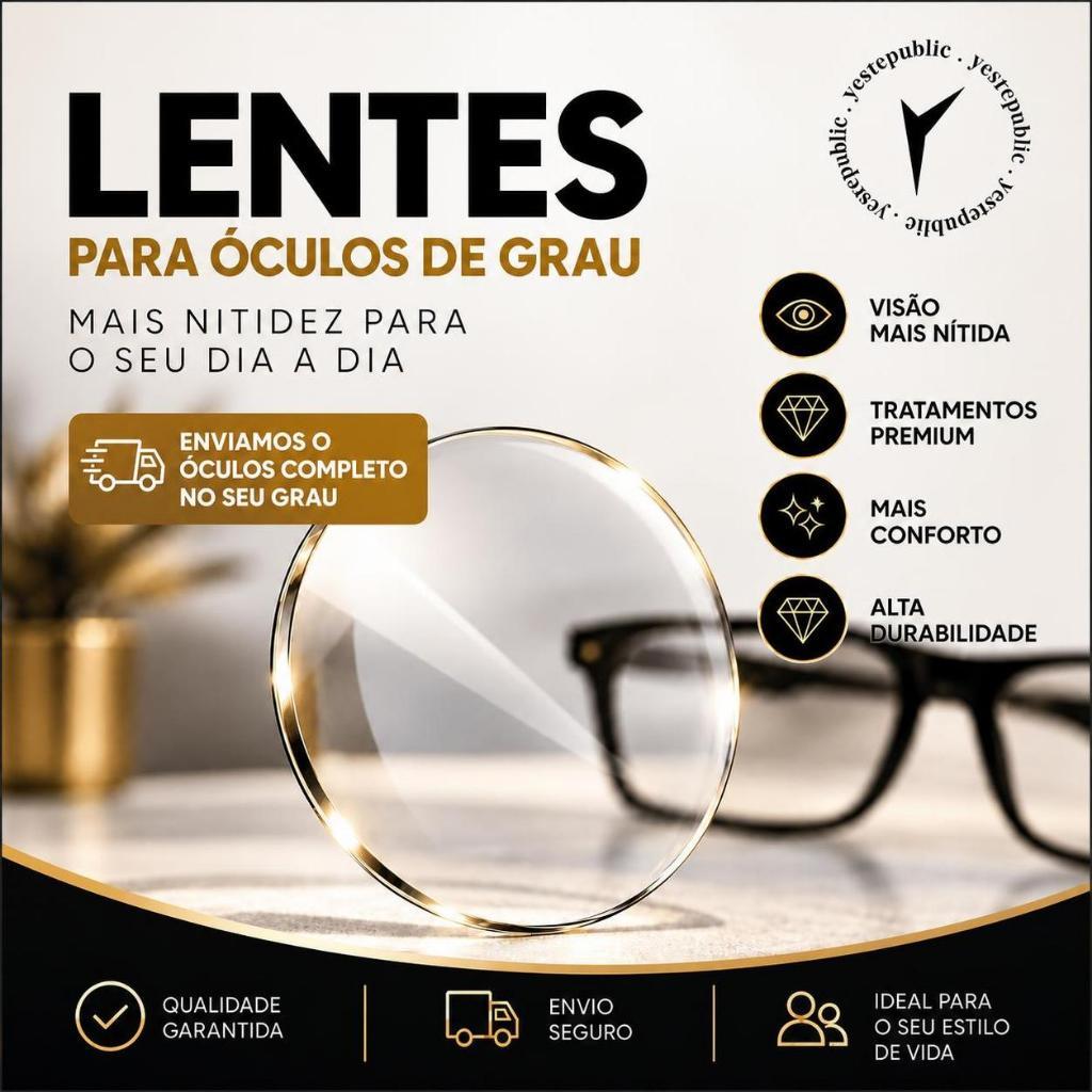 Lentes para Armações de Óculos de Grau com Antirreflexo, Filtro Azul para Miopia, Astigmatismo e Hipermetropia