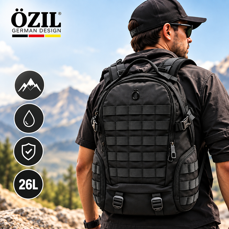Mochila Cargueira Camping Ozil 26L Notebook 15.6 Reforçada Resistente Viagem Trilha
