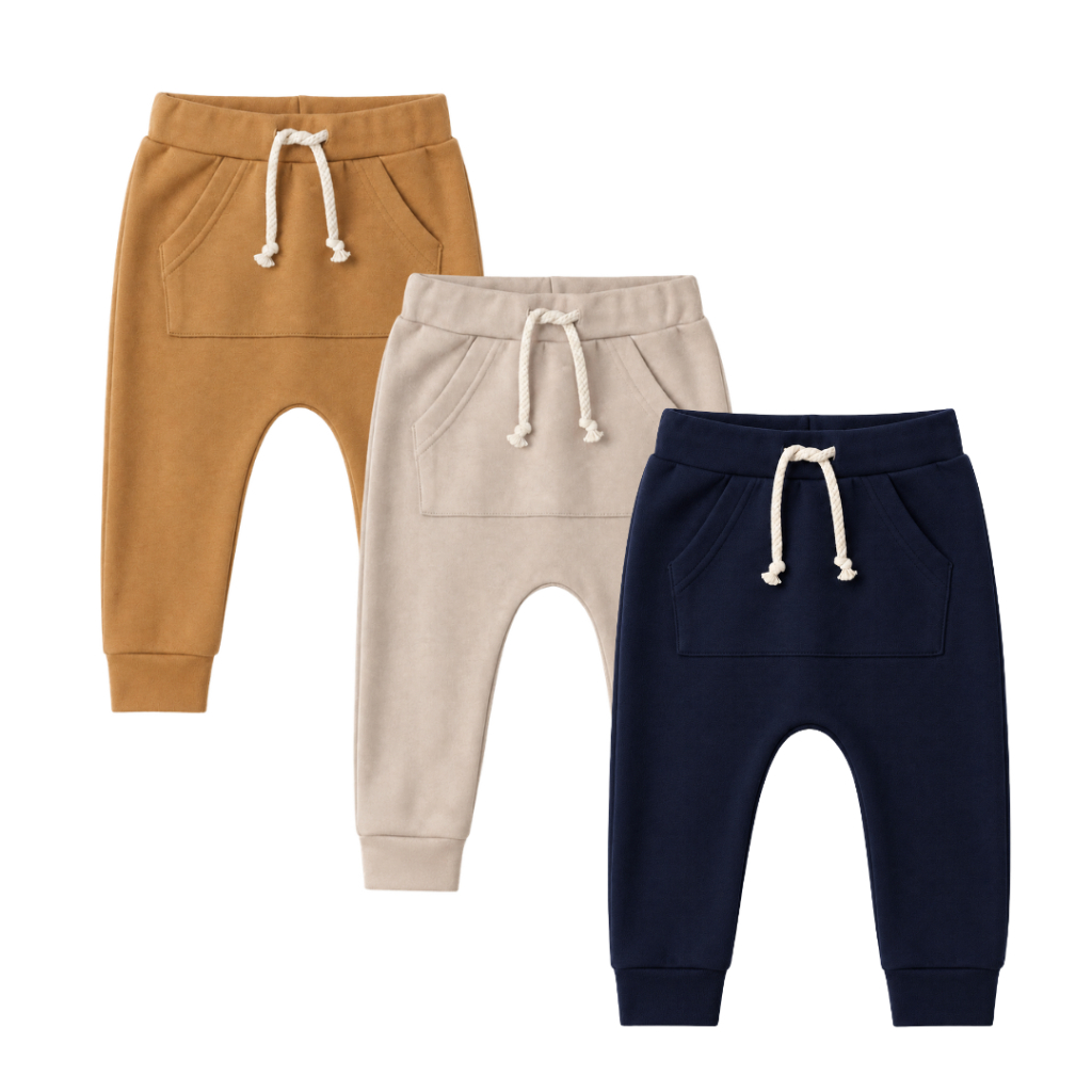Calça Saruel Bebê Menino Infantil 0 a 1 Ano 100% Algodão