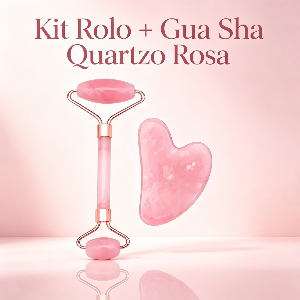 Rolo Gua Sha Facial Jade Massageador Anti Rugas